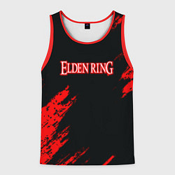 Майка-безрукавка мужская Elden ring краски текстура, цвет: 3D-красный