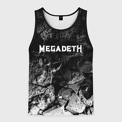 Мужская майка без рукавов Megadeth black graphite