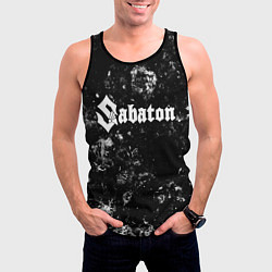 Майка-безрукавка мужская Sabaton black ice, цвет: 3D-черный — фото 2