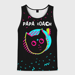 Мужская майка без рукавов Papa Roach - rock star cat