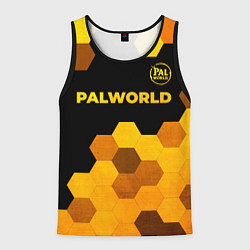 Мужская майка без рукавов Palworld - gold gradient посередине