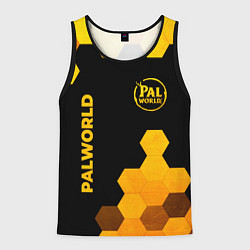 Мужская майка без рукавов Palworld - gold gradient вертикально