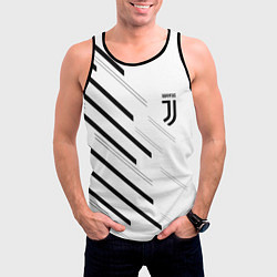 Майка-безрукавка мужская Juventus sport geometry, цвет: 3D-черный — фото 2