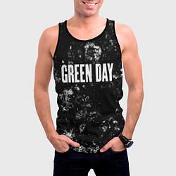 Майка-безрукавка мужская Green Day black ice, цвет: 3D-черный — фото 2