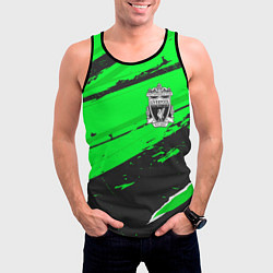 Майка-безрукавка мужская Liverpool sport green, цвет: 3D-черный — фото 2