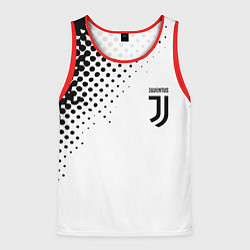 Майка-безрукавка мужская Juventus sport black geometry, цвет: 3D-красный
