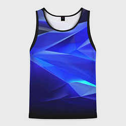 Мужская майка без рукавов Black and blue abstract background sport style