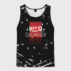 Майка-безрукавка мужская Warthunder белые краски онлайн, цвет: 3D-черный