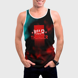 Майка-безрукавка мужская Watyhunder online flame, цвет: 3D-белый — фото 2