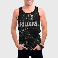 Майка-безрукавка мужская The Killers black ice, цвет: 3D-черный — фото 2