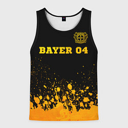 Мужская майка без рукавов Bayer 04 - gold gradient посередине