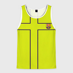 Майка-безрукавка мужская Barcelona fc club sport, цвет: 3D-белый