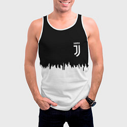 Майка-безрукавка мужская Juventus белый огонь текстура, цвет: 3D-белый — фото 2