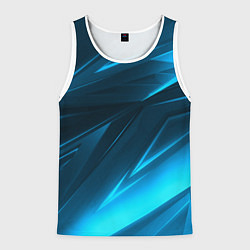 Майка-безрукавка мужская Geometry stripes neon color, цвет: 3D-белый