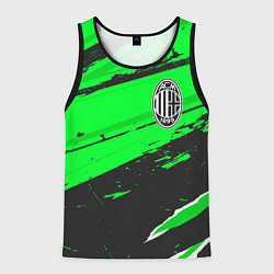 Майка-безрукавка мужская AC Milan sport green, цвет: 3D-черный