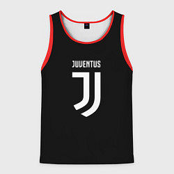 Майка-безрукавка мужская Juventus sport fc белое лого, цвет: 3D-красный