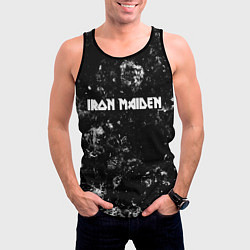 Майка-безрукавка мужская Iron Maiden black ice, цвет: 3D-черный — фото 2