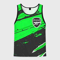 Майка-безрукавка мужская Arsenal sport green, цвет: 3D-черный