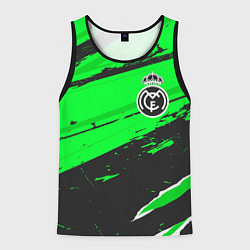 Майка-безрукавка мужская Real Madrid sport green, цвет: 3D-черный