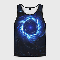 Мужская майка без рукавов Синяя магическая абстракция