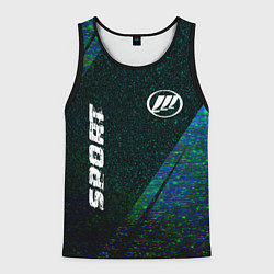 Мужская майка без рукавов Lifan sport glitch blue