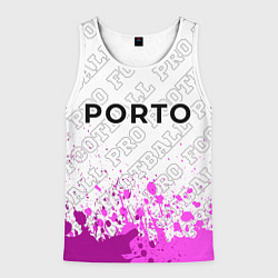 Майка-безрукавка мужская Porto pro football посередине, цвет: 3D-белый