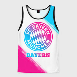 Мужская майка без рукавов Bayern neon gradient style