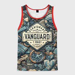 Майка-безрукавка мужская Авангардная композиция - нейросеть, цвет: 3D-красный