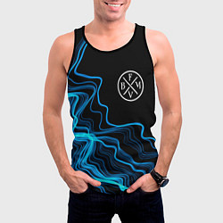 Майка-безрукавка мужская Bullet For My Valentine sound wave, цвет: 3D-черный — фото 2