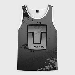 Майка-безрукавка мужская Tank, цвет: 3D-белый