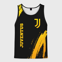 Майка-безрукавка мужская Juventus - gold gradient вертикально, цвет: 3D-черный