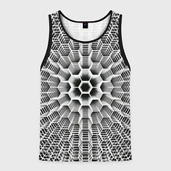 Мужская майка без рукавов Бесконечный гексагональный каркас