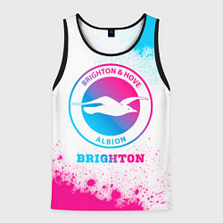 Мужская майка без рукавов Brighton neon gradient style