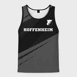 Майка-безрукавка мужская Hoffenheim sport на темном фоне посередине, цвет: 3D-черный
