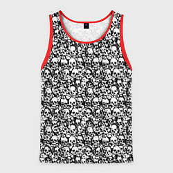 Майка-безрукавка мужская Very much skulls, цвет: 3D-красный