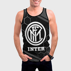 Майка-безрукавка мужская Inter sport на темном фоне, цвет: 3D-черный — фото 2