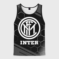 Майка-безрукавка мужская Inter sport на темном фоне, цвет: 3D-черный