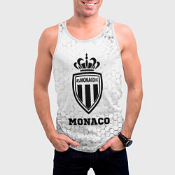 Майка-безрукавка мужская Monaco sport на светлом фоне, цвет: 3D-белый — фото 2