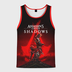 Майка-безрукавка мужская Главные герои Assassins creed shadows, цвет: 3D-красный