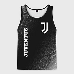 Майка-безрукавка мужская Juventus sport на темном фоне вертикально, цвет: 3D-черный