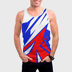 Майка-безрукавка мужская Geometry Russia, цвет: 3D-белый — фото 2