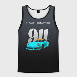 Мужская майка без рукавов Porsche 911 спортивный автомобиль