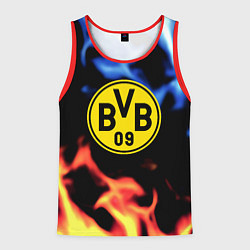 Майка-безрукавка мужская Borussia fire storm steel, цвет: 3D-красный