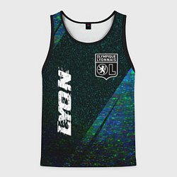 Мужская майка без рукавов Lyon glitch blue