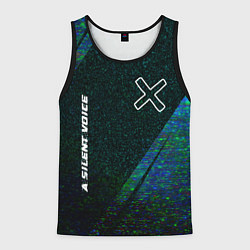 Мужская майка без рукавов A Silent Voice glitch blue
