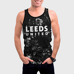Майка-безрукавка мужская Leeds United black ice, цвет: 3D-черный — фото 2
