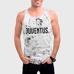 Майка-безрукавка мужская Juventus dirty ice, цвет: 3D-белый — фото 2