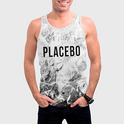 Майка-безрукавка мужская Placebo white graphite, цвет: 3D-белый — фото 2