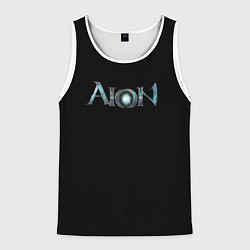 Майка-безрукавка мужская AION logo, цвет: 3D-белый