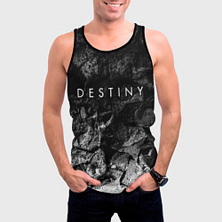 Майка-безрукавка мужская Destiny black graphite, цвет: 3D-черный — фото 2